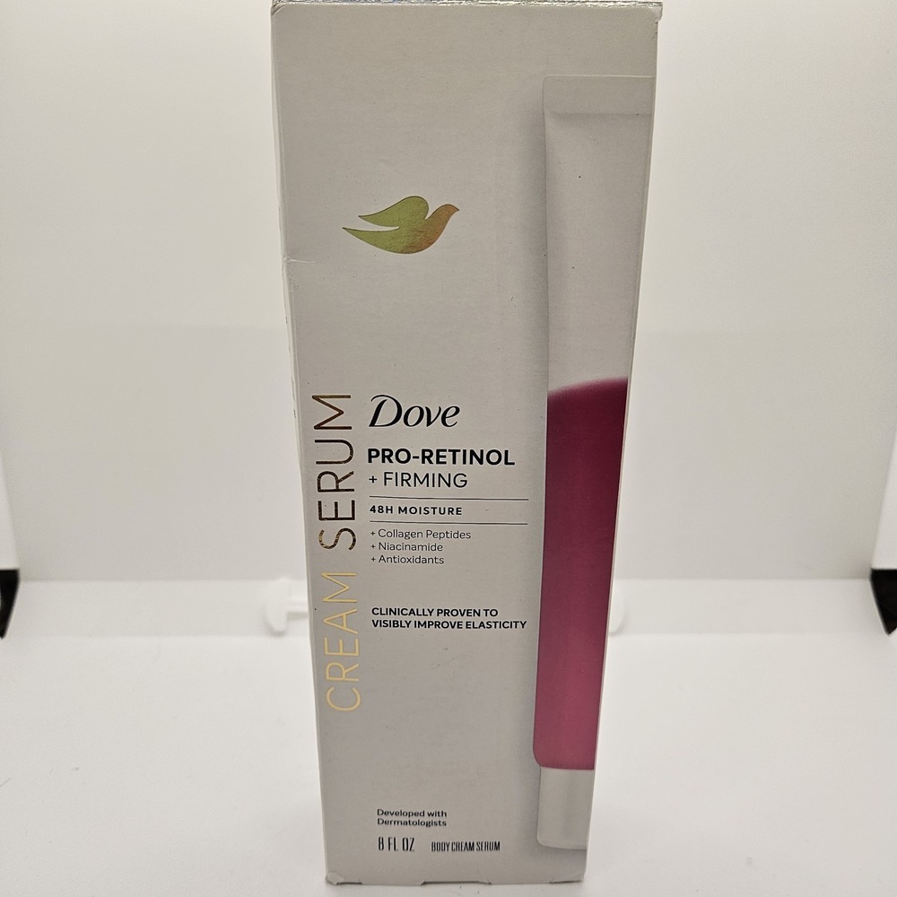 Dove Pro-Retinol Firming Body Cream Serum 8oz Collagen Niacinamide‎ NIB